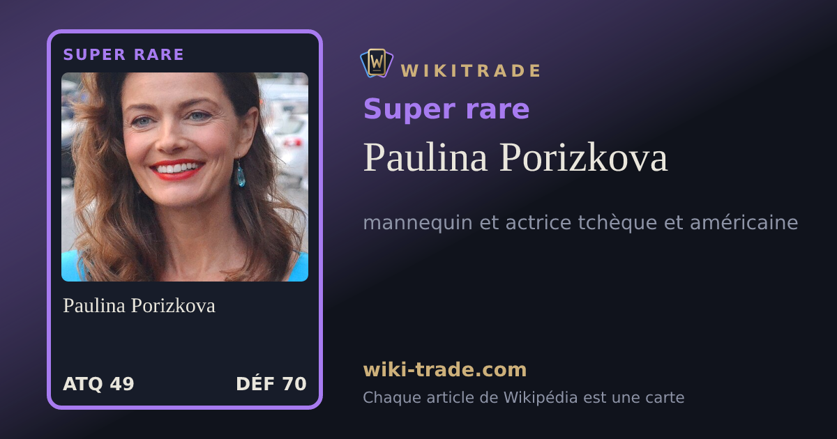 Paulina Porizkova — carte Super rare