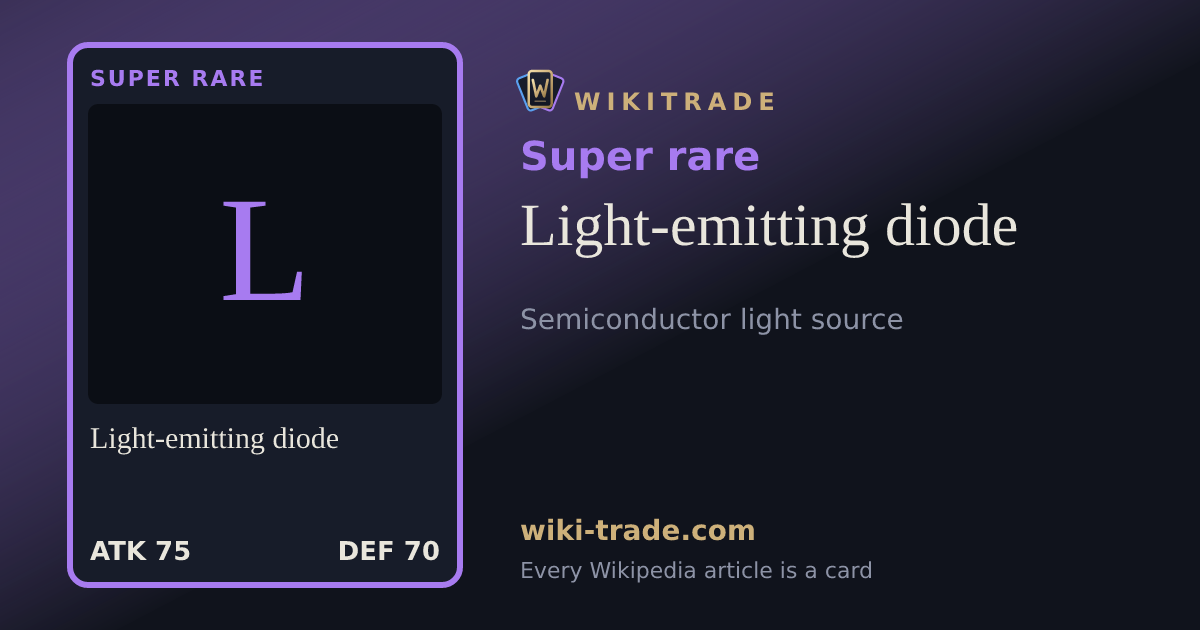 Light-emitting diode — Super rare card