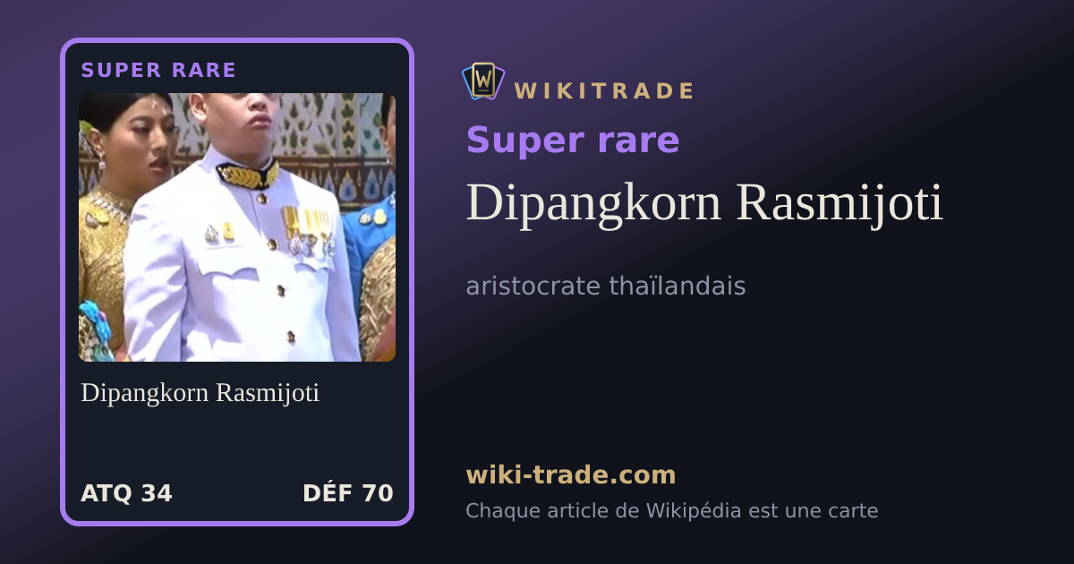 Dipangkorn Rasmijoti — carte Super rare