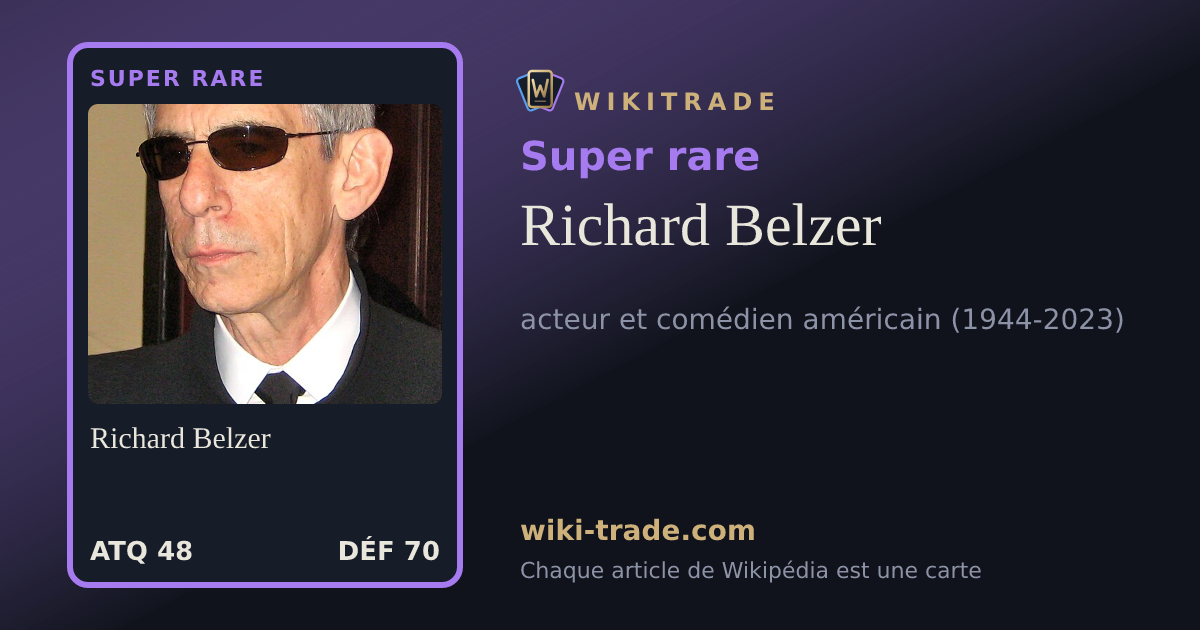 Richard Belzer — carte Super rare