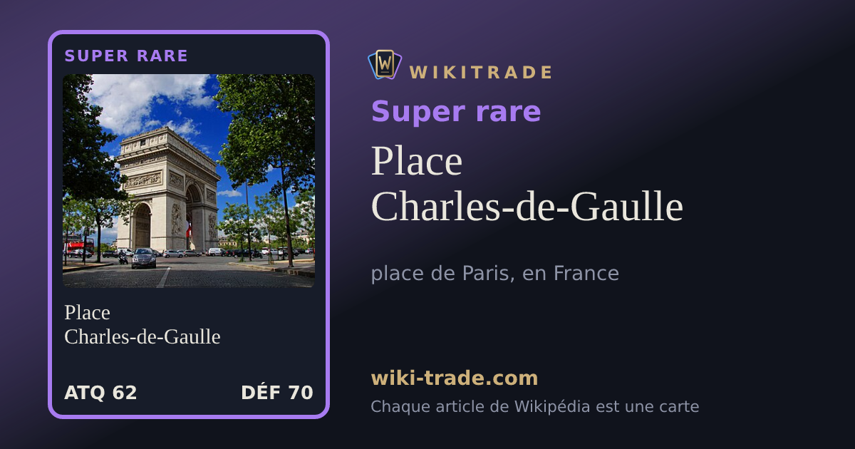 Place Charles-de-Gaulle — carte Super rare