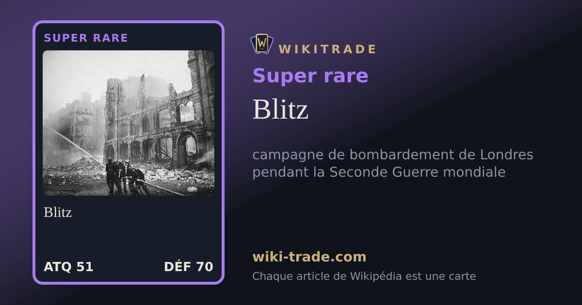 Blitz — carte Super rare