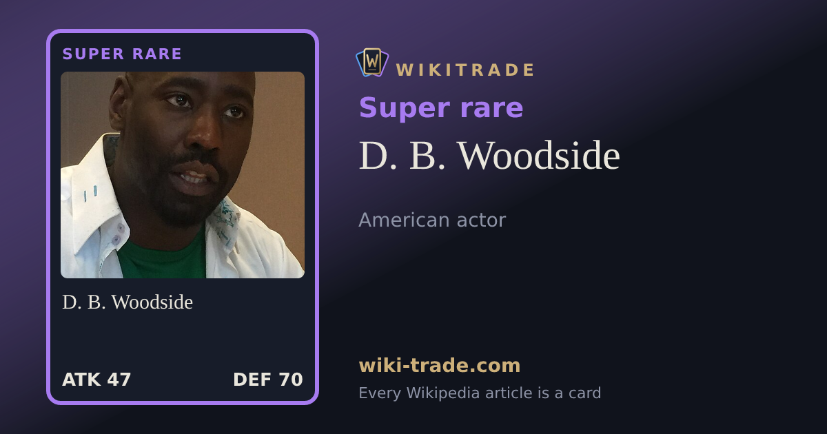 D. B. Woodside — Super rare card
