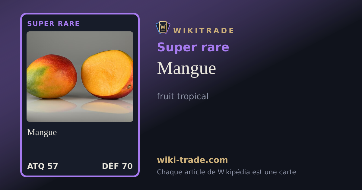 Mangue — carte Super rare