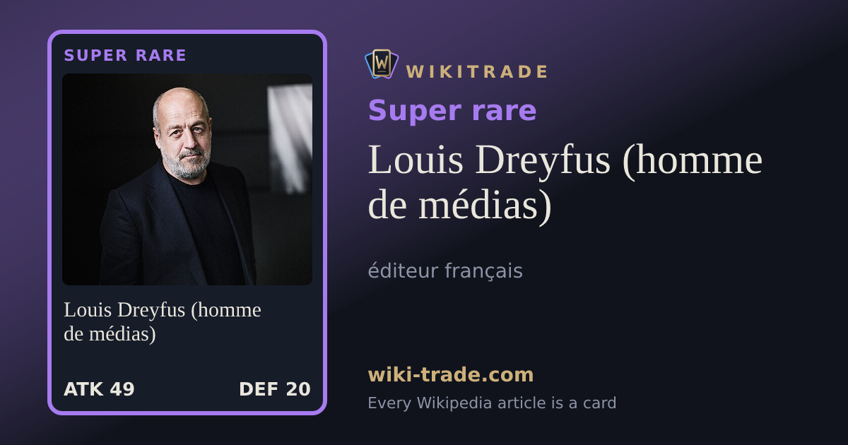 Louis Dreyfus (homme de médias) — Super rare card