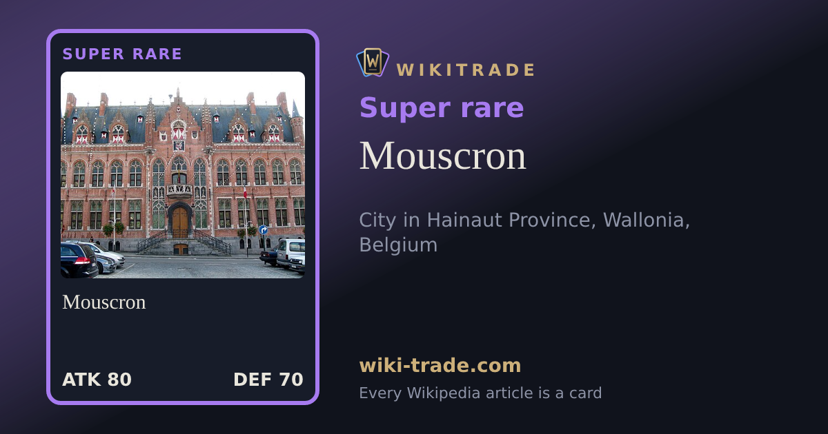 Mouscron — Super rare card