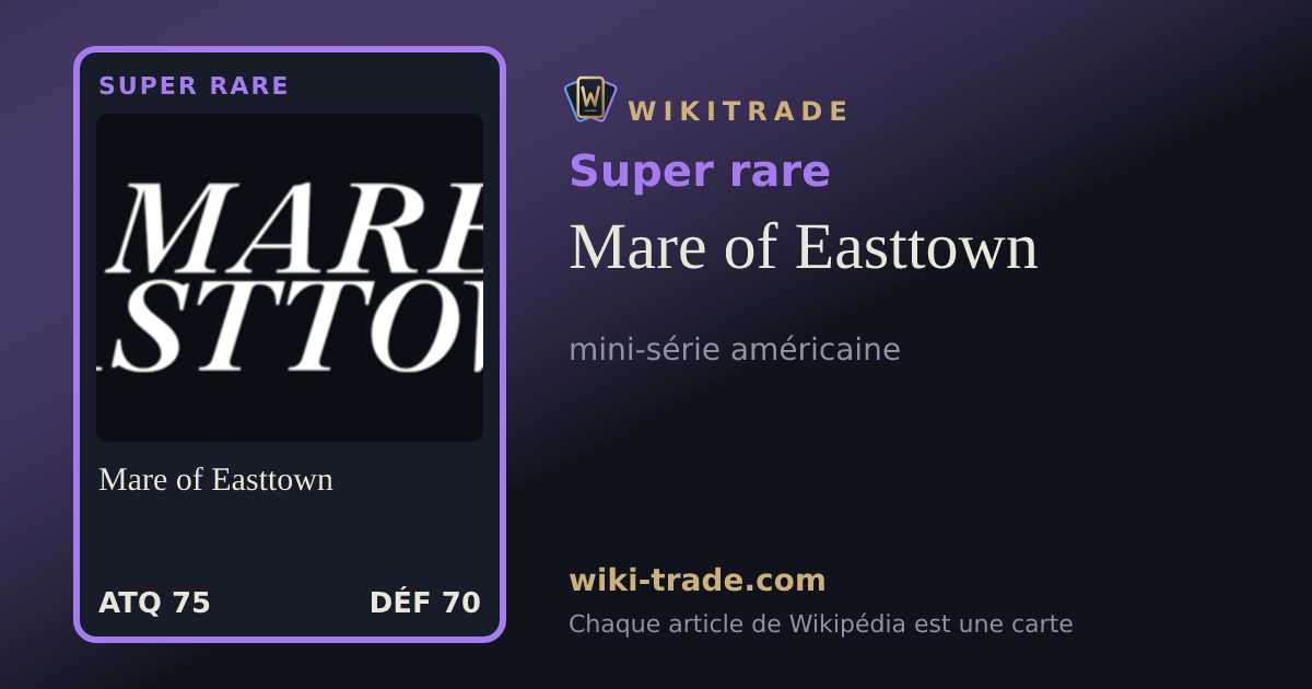 Mare of Easttown — carte Super rare