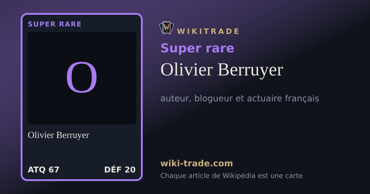 Olivier Berruyer — carte Super rare