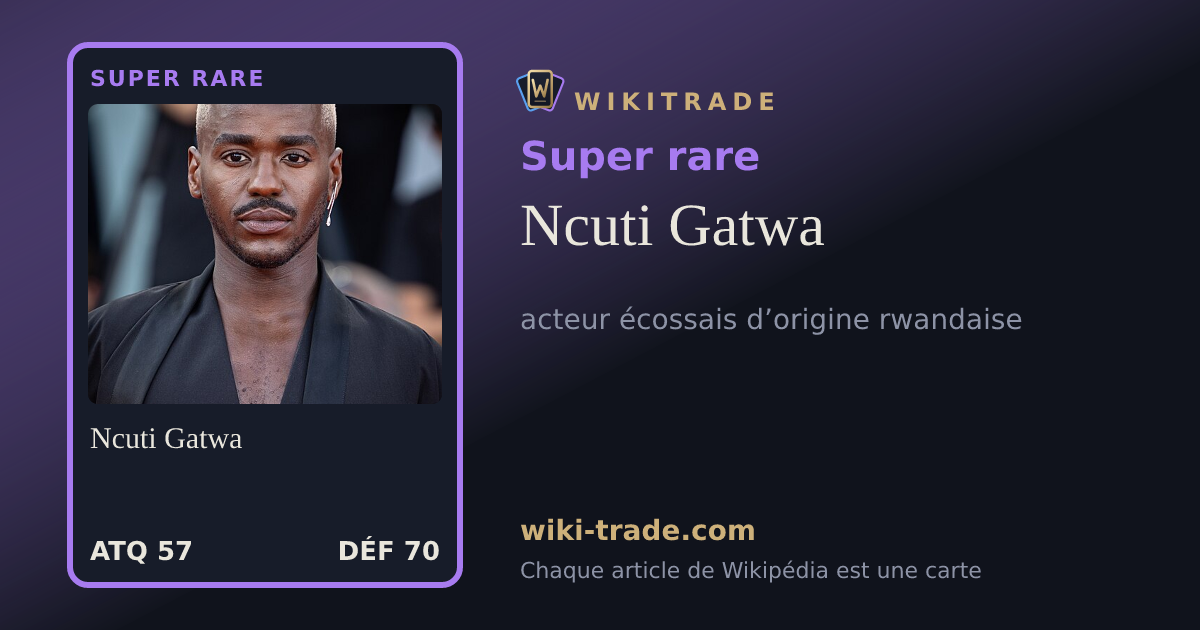 Ncuti Gatwa — carte Super rare