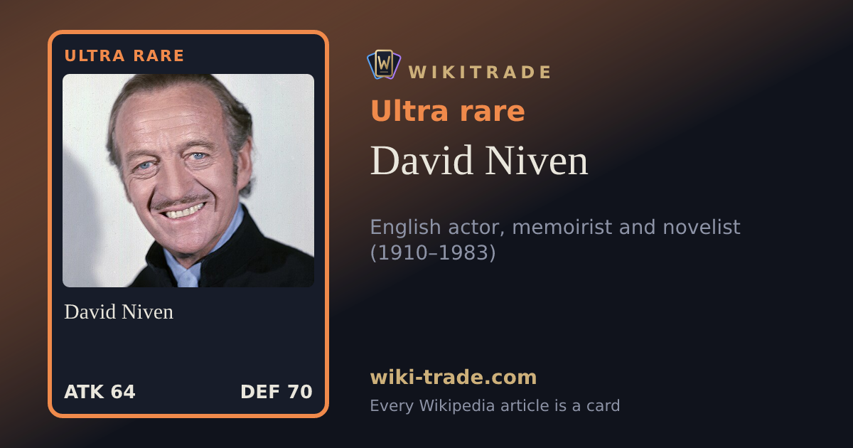 David Niven — Ultra rare card