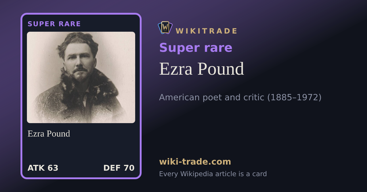 Ezra Pound — Super rare card
