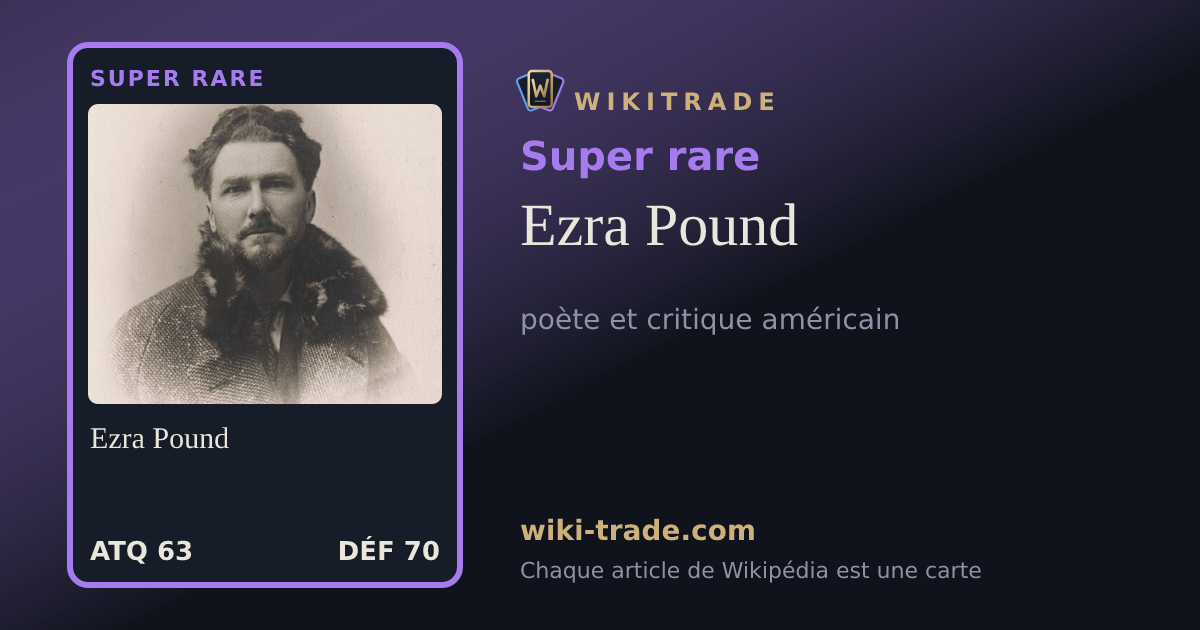 Ezra Pound — carte Super rare
