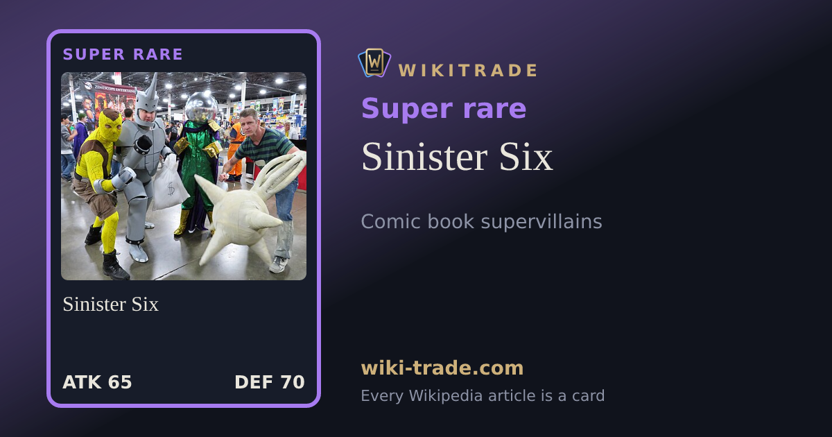Sinister Six — Super rare card