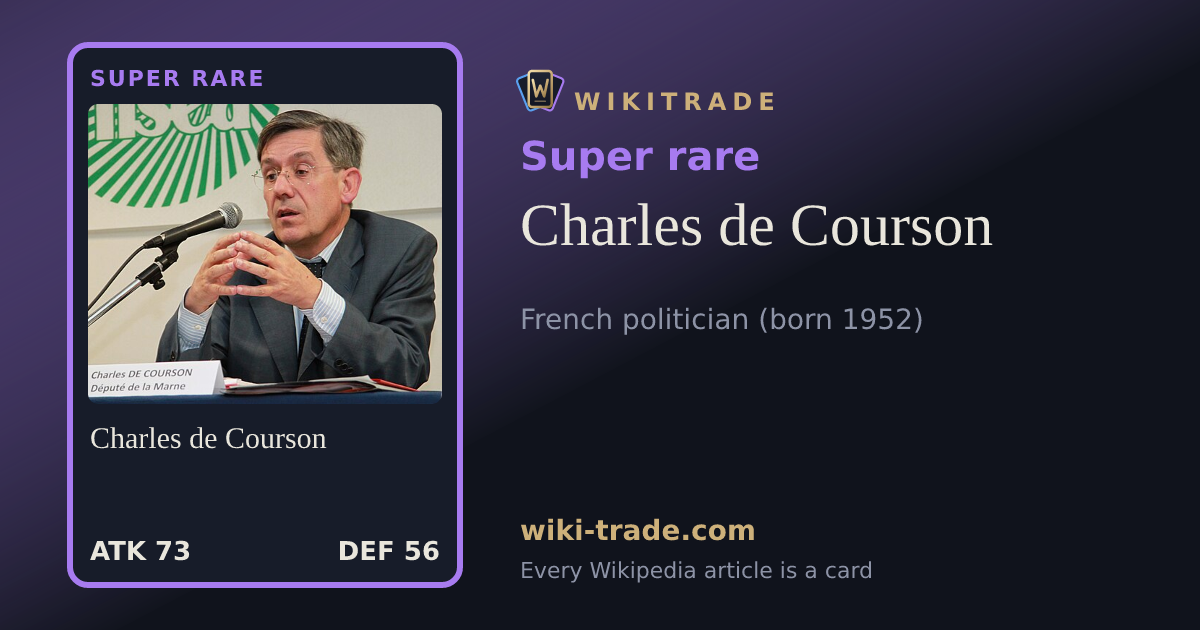 Charles de Courson — Super rare card