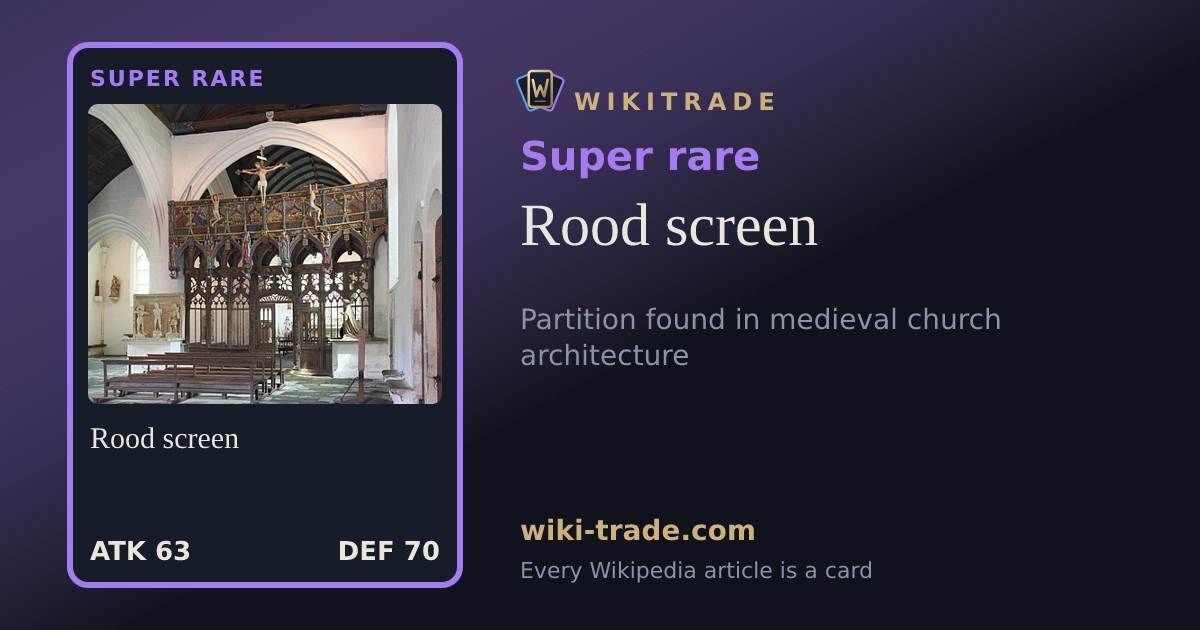 Rood screen — Super rare card