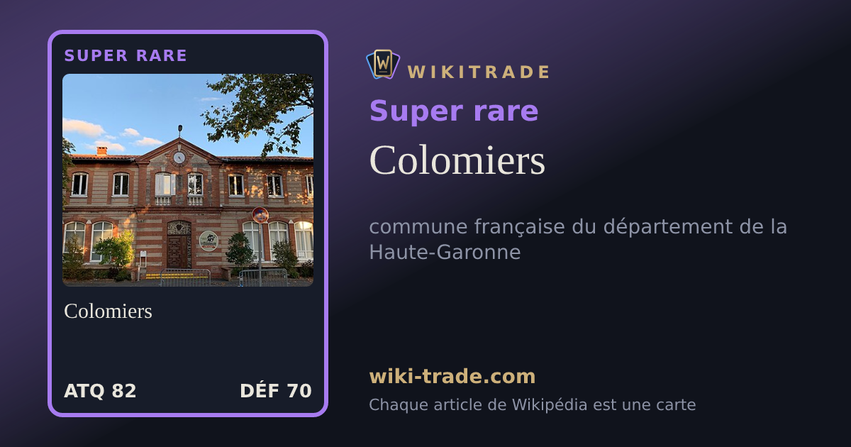 Colomiers — carte Super rare