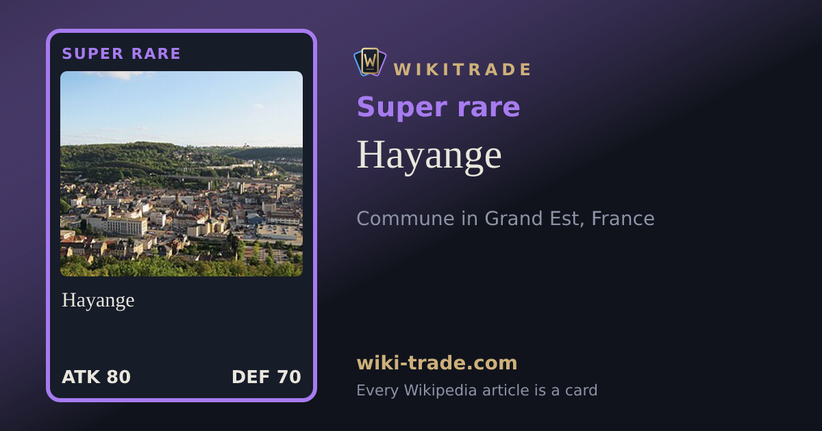 Hayange — Super rare card