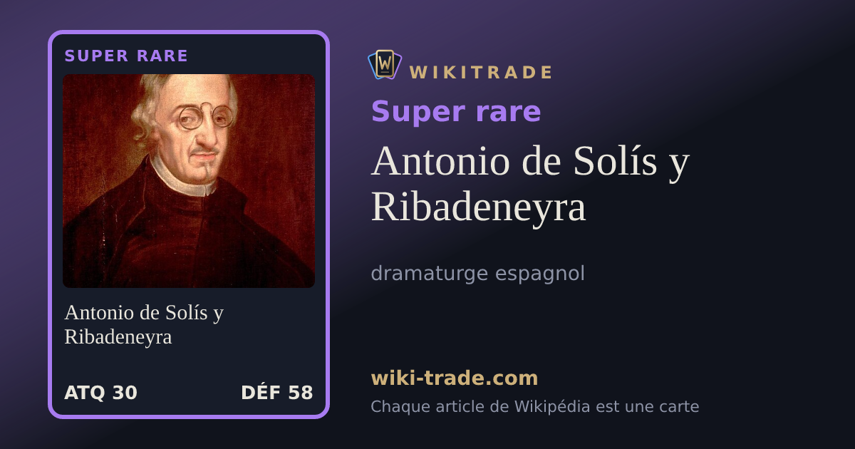 Antonio de Solís y Ribadeneyra — carte Super rare
