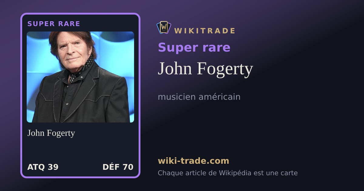 John Fogerty — carte Super rare