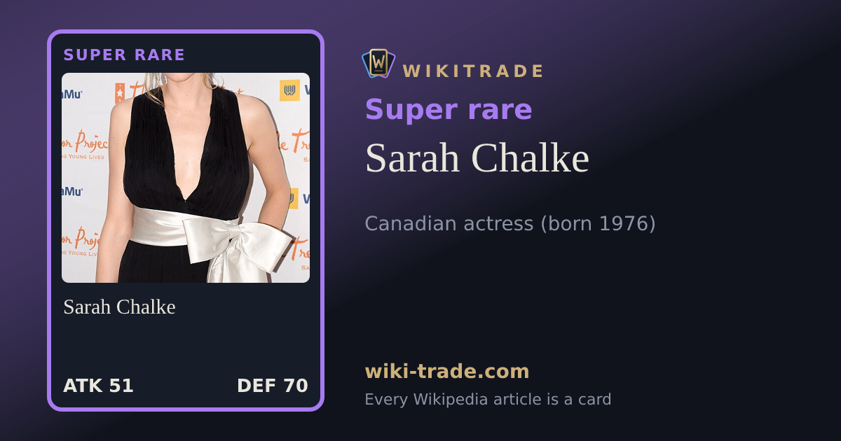 Sarah Chalke — Super rare card