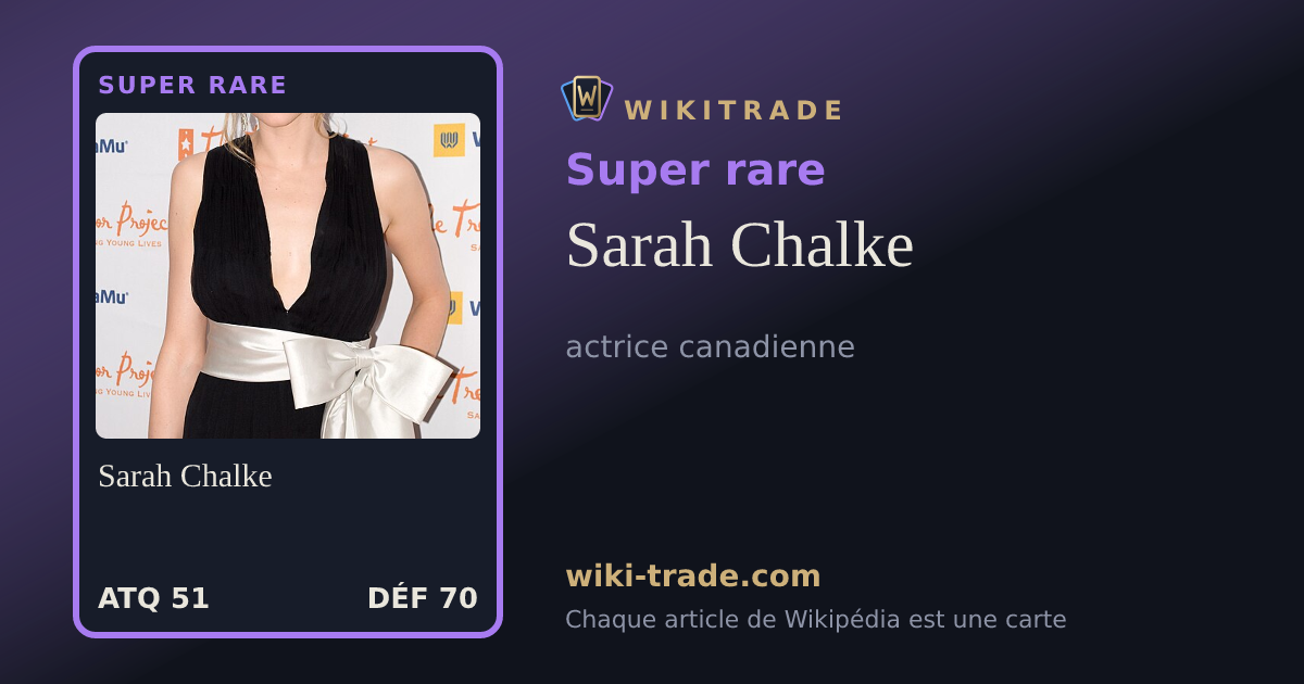 Sarah Chalke — carte Super rare