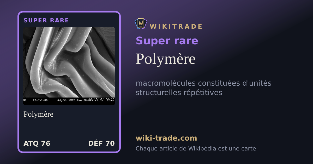 Polymère — carte Super rare