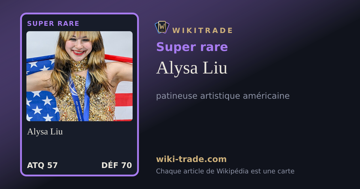 Alysa Liu — carte Super rare