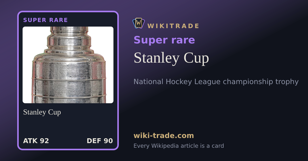 Stanley Cup — Super rare card