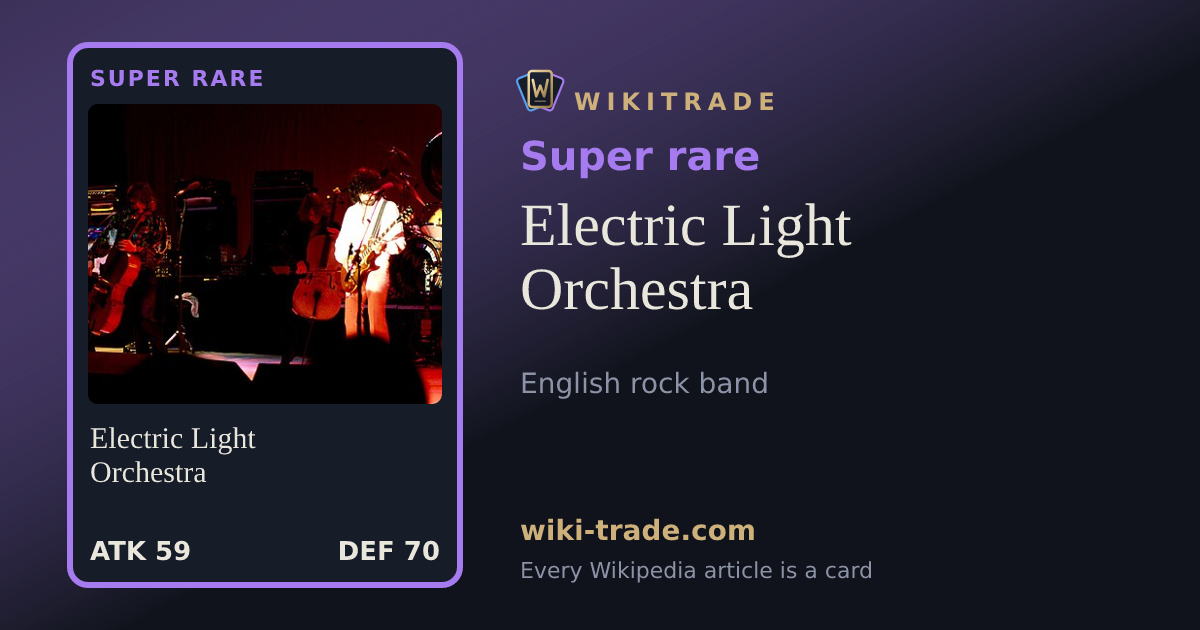 Electric Light Orchestra — Super rare card