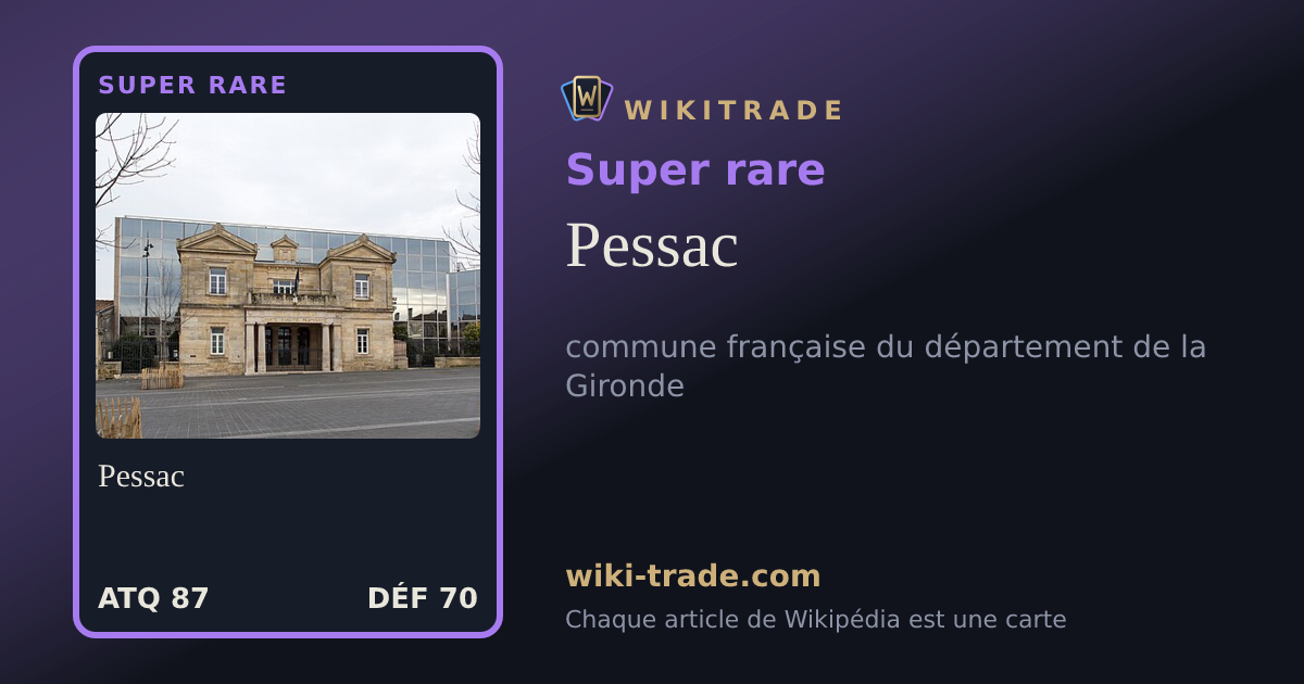 Pessac — carte Super rare
