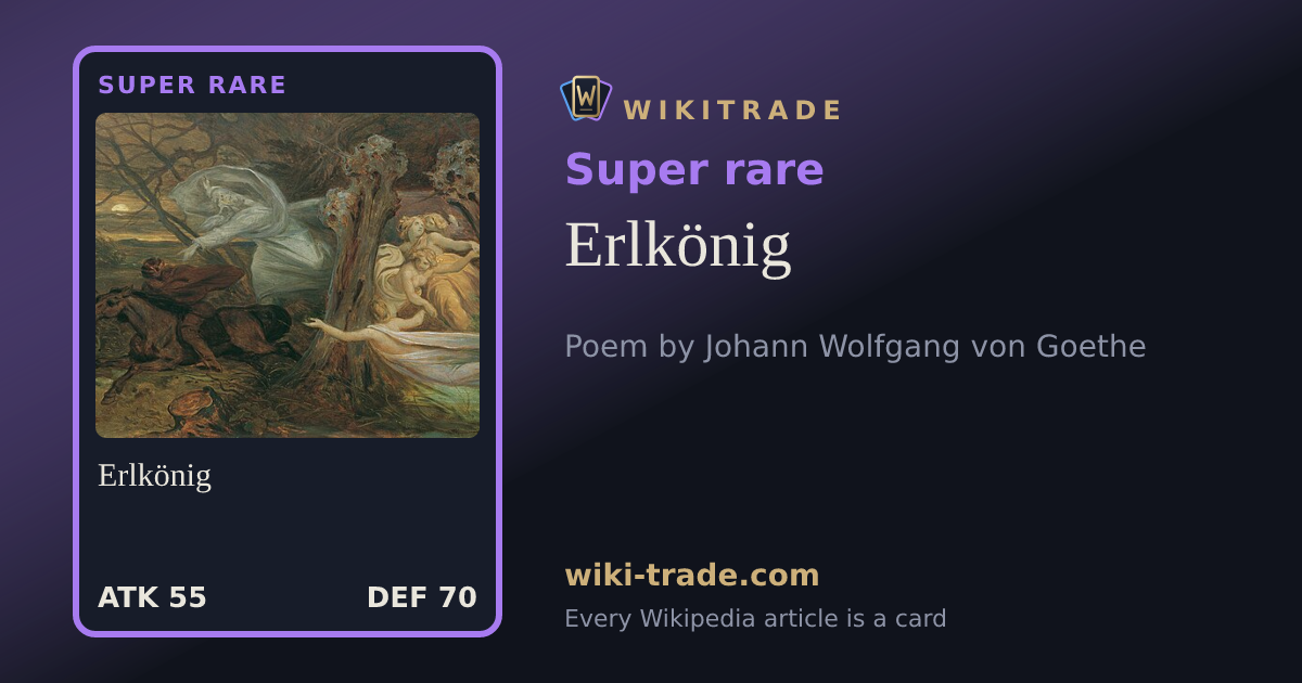 Erlkönig — Super rare card