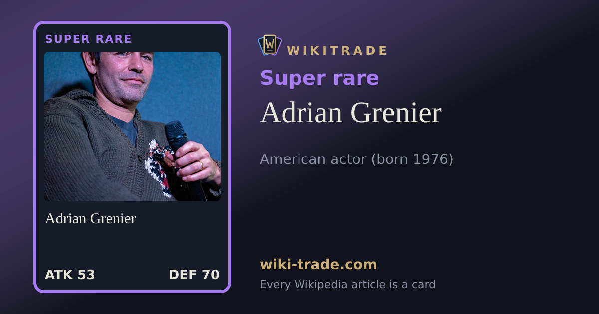 Adrian Grenier — Super rare card