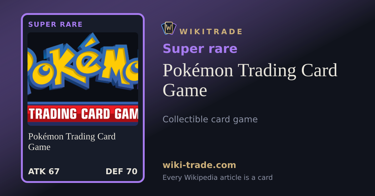 Pokémon Trading Card Game — Super rare card