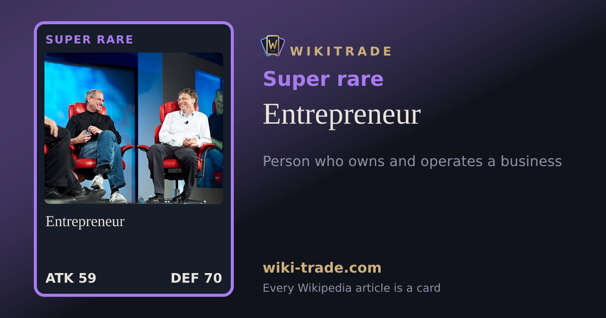 Entrepreneur — Super rare card