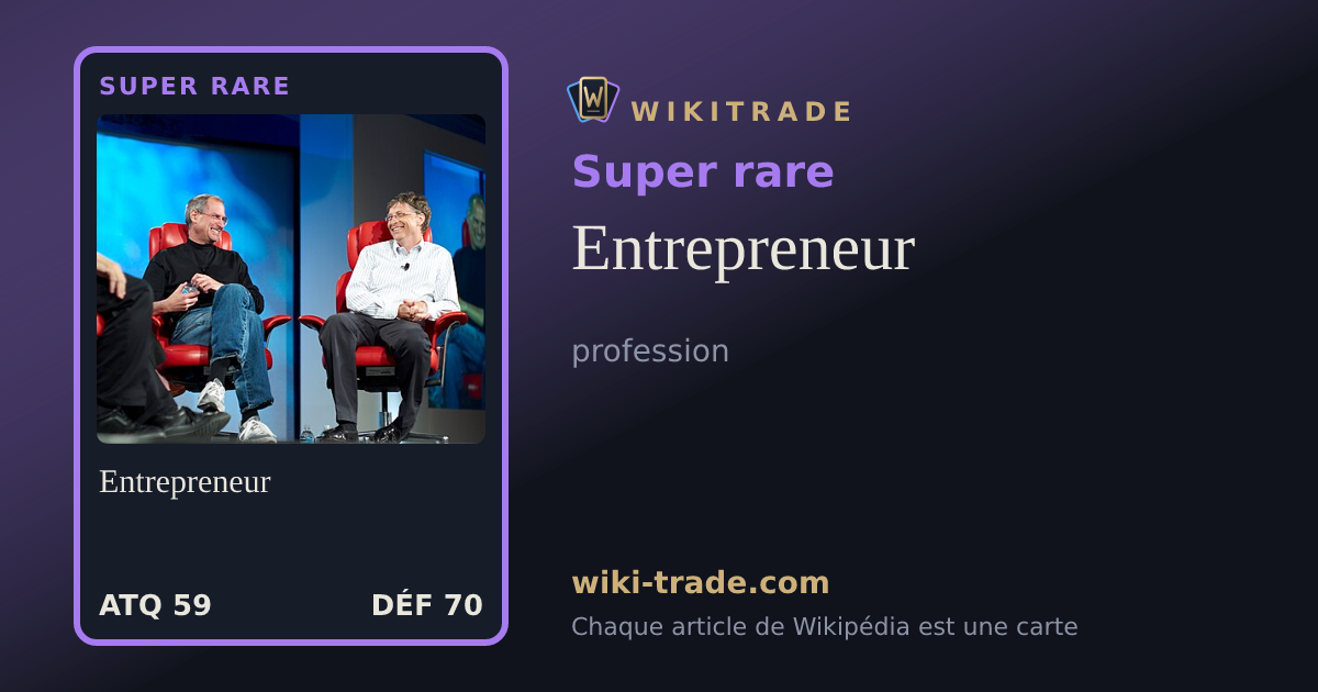 Entrepreneur — carte Super rare