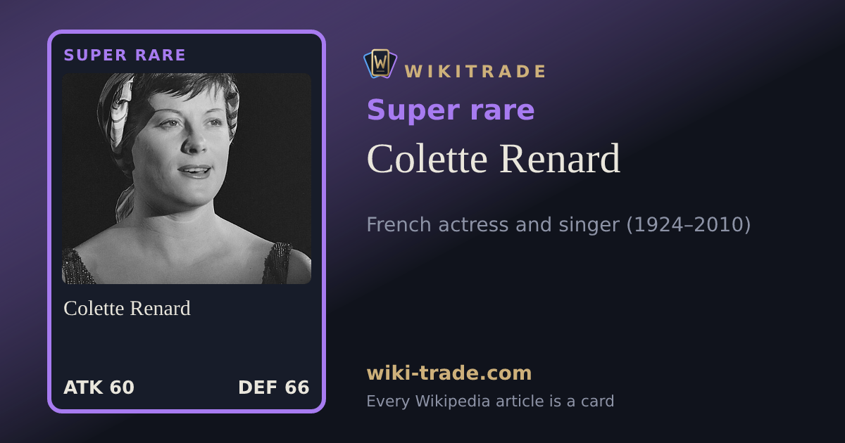 Colette Renard — Super rare card