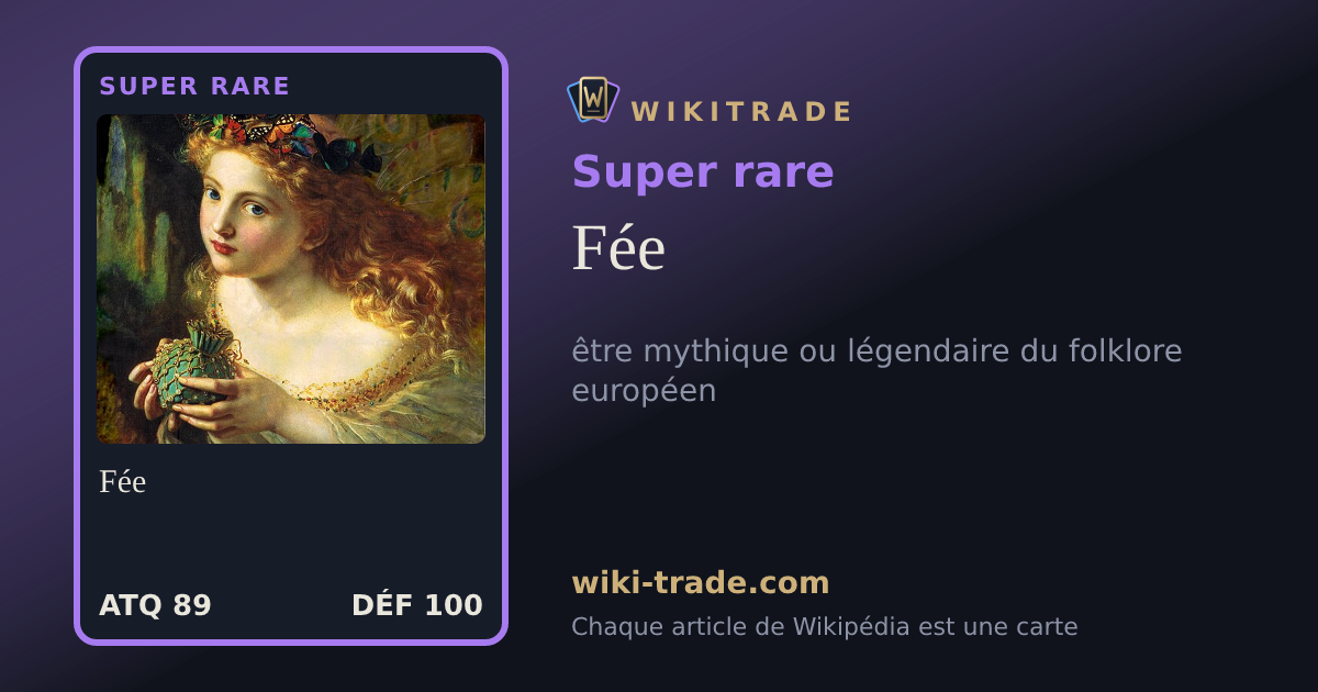 Fée — carte Super rare