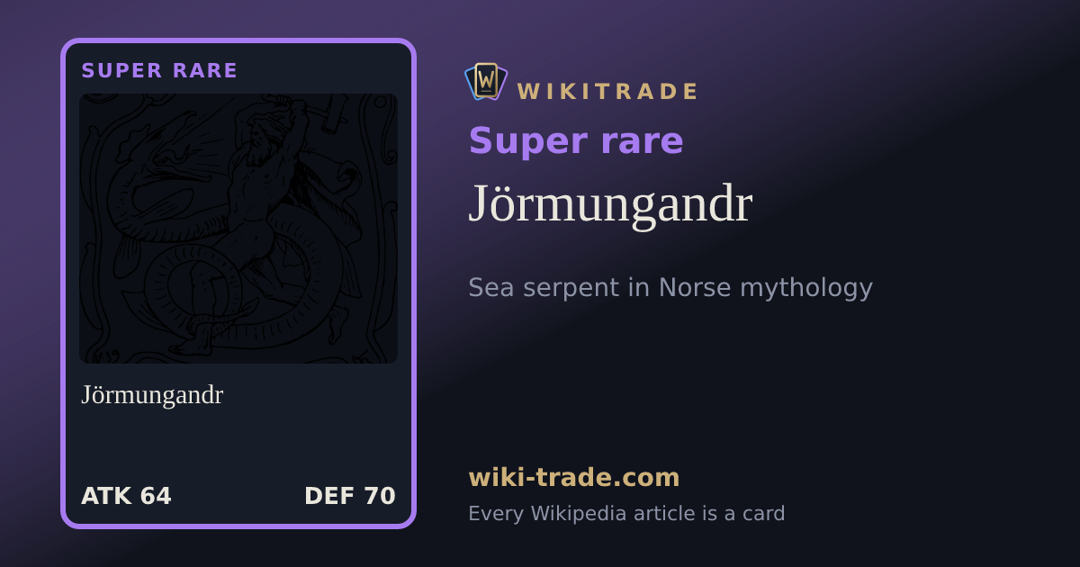 Jörmungandr — Super rare card