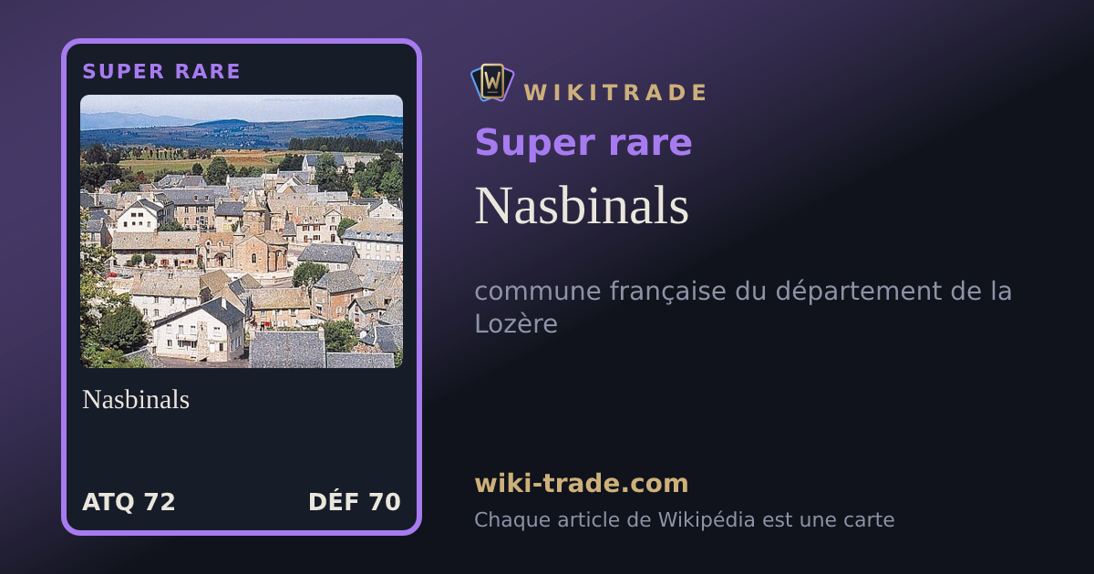 Nasbinals — carte Super rare