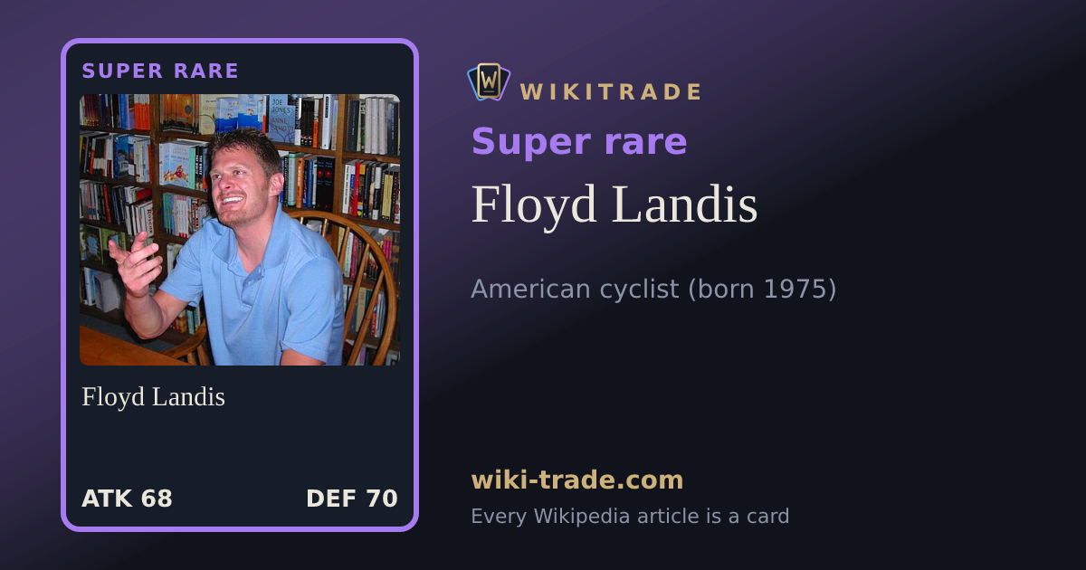 Floyd Landis — Super rare card