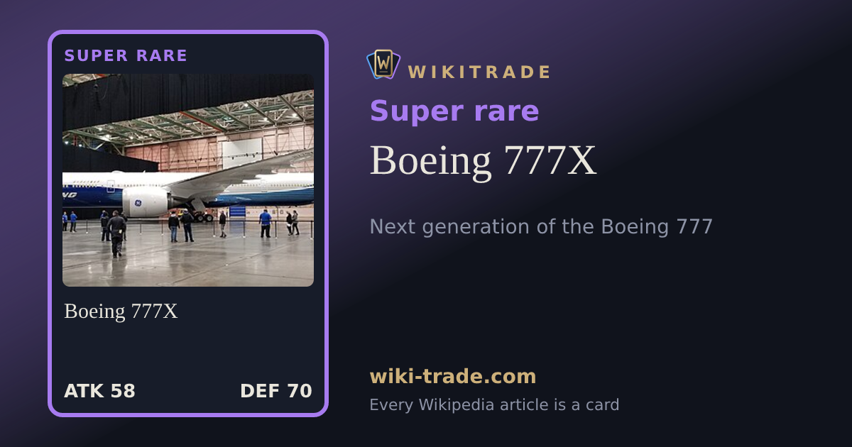 Boeing 777X — Super rare card