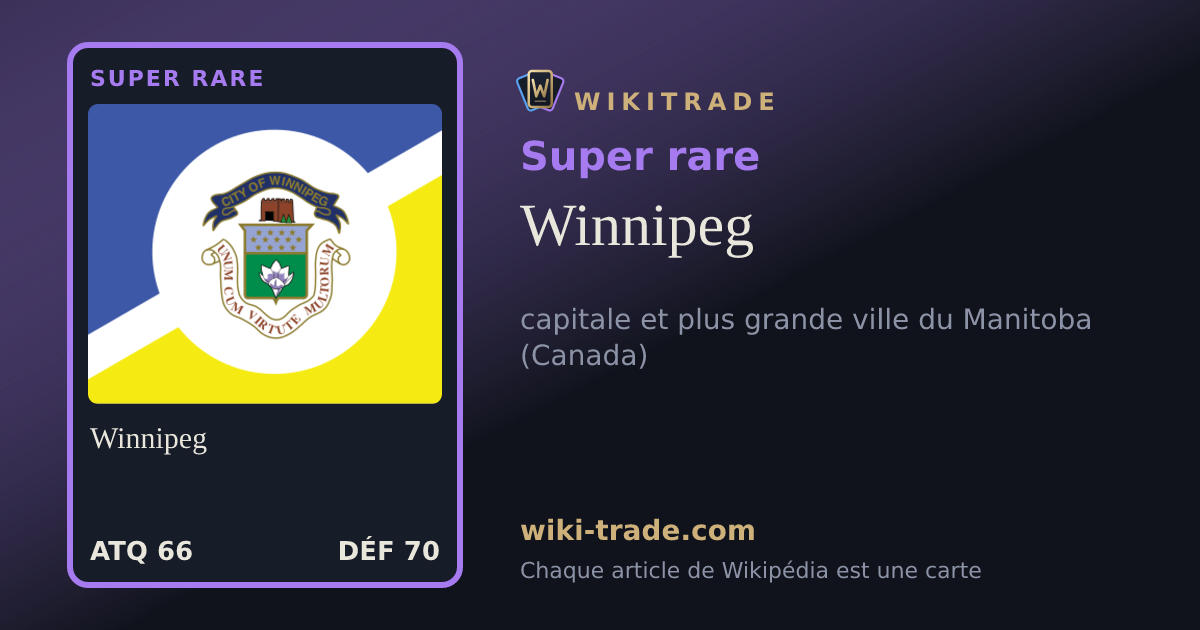 Winnipeg — carte Super rare