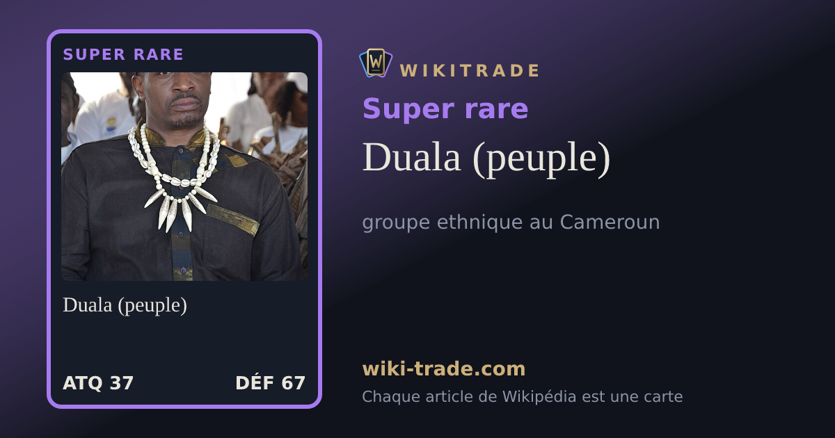 Duala (peuple) — carte Super rare