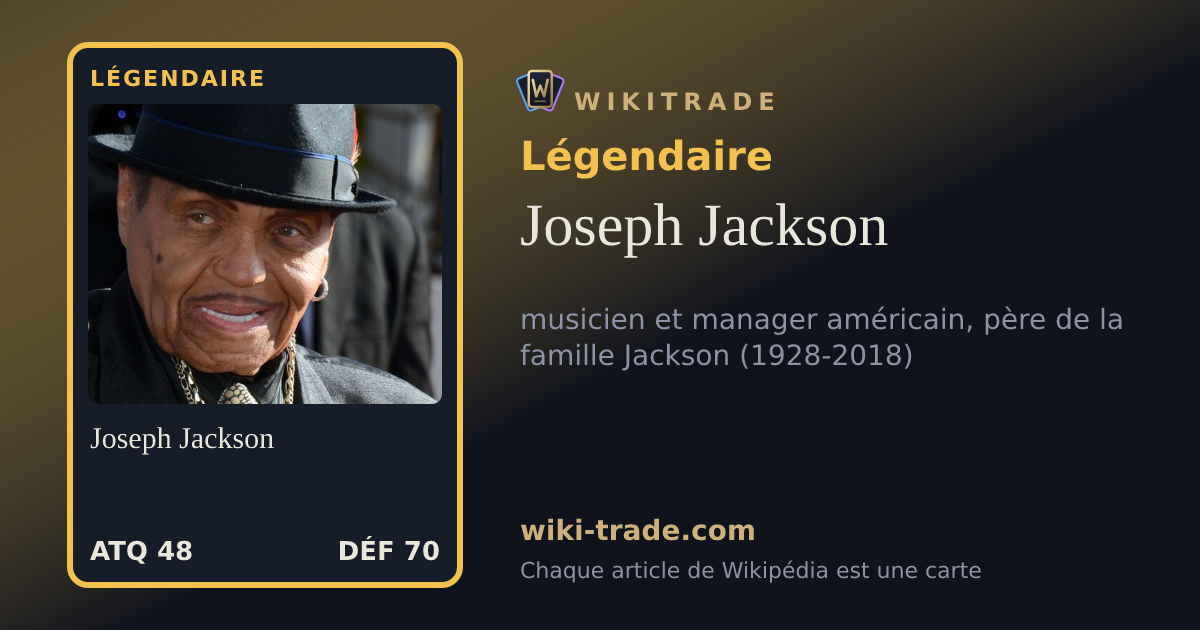 Joseph Jackson — carte Légendaire