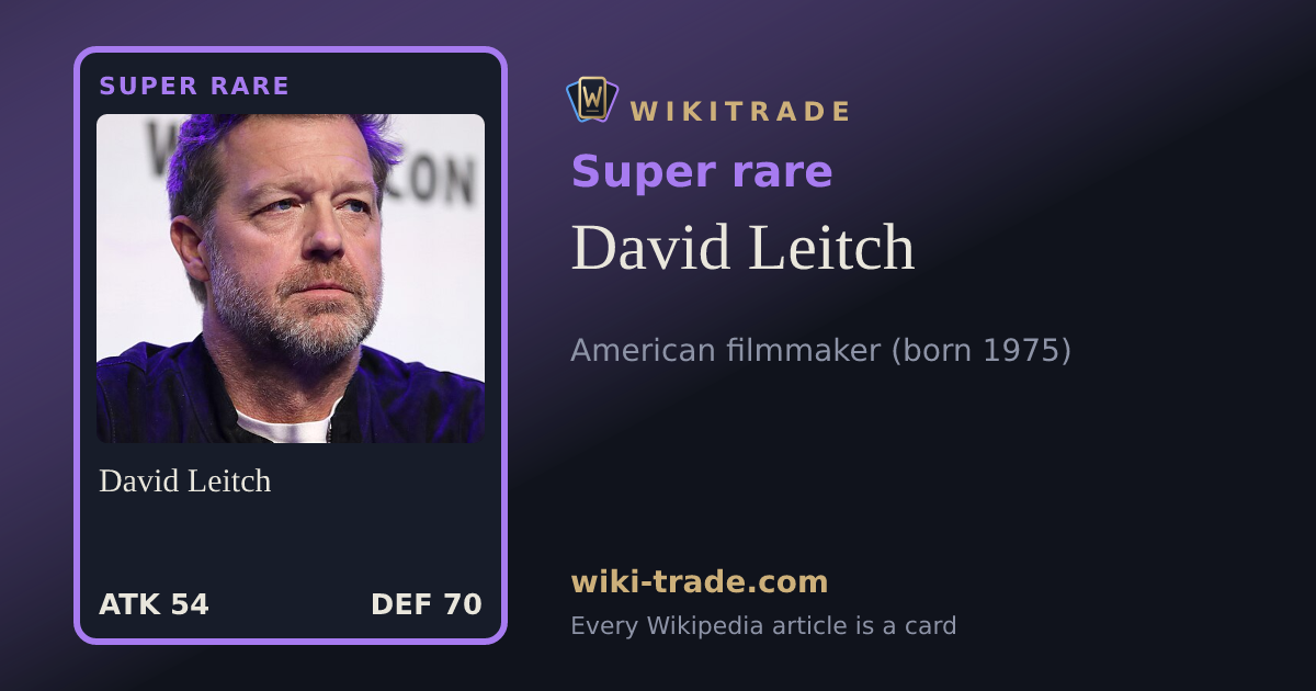 David Leitch — Super rare card