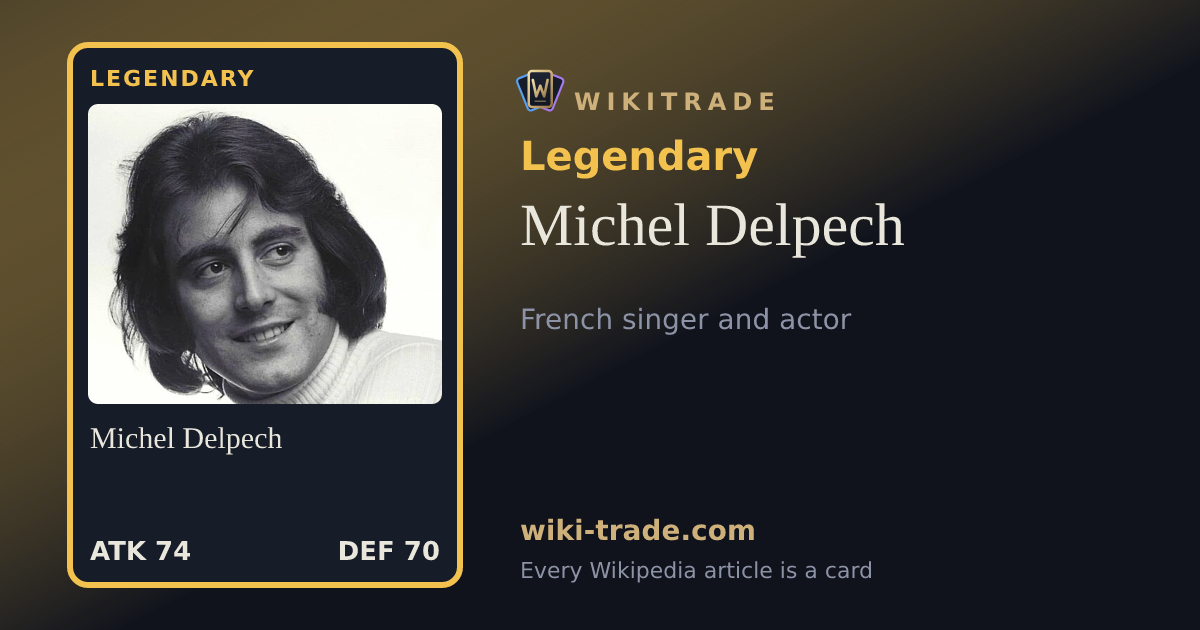 Michel Delpech — Legendary card