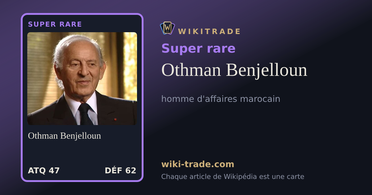 Othman Benjelloun — carte Super rare