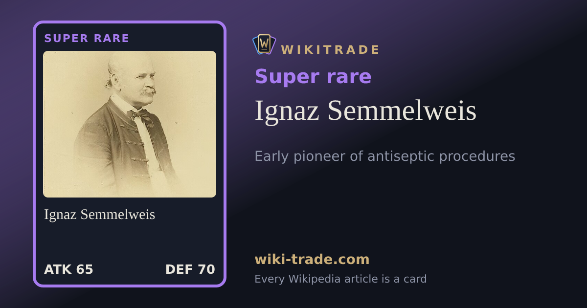 Ignaz Semmelweis — Super rare card