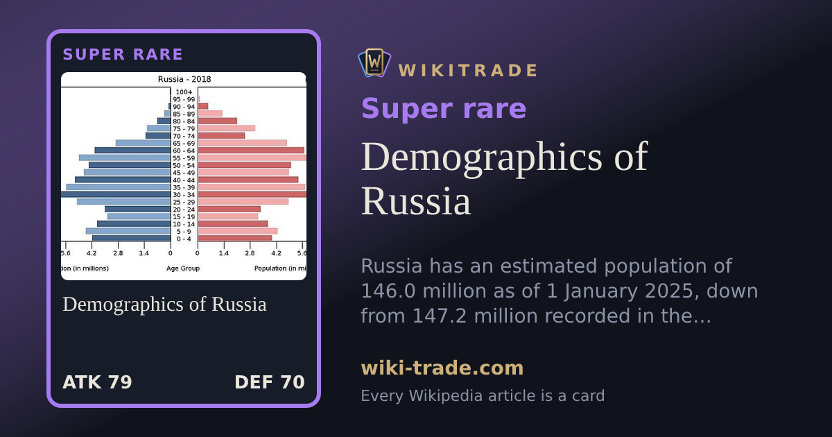 Demographics of Russia — Super rare card