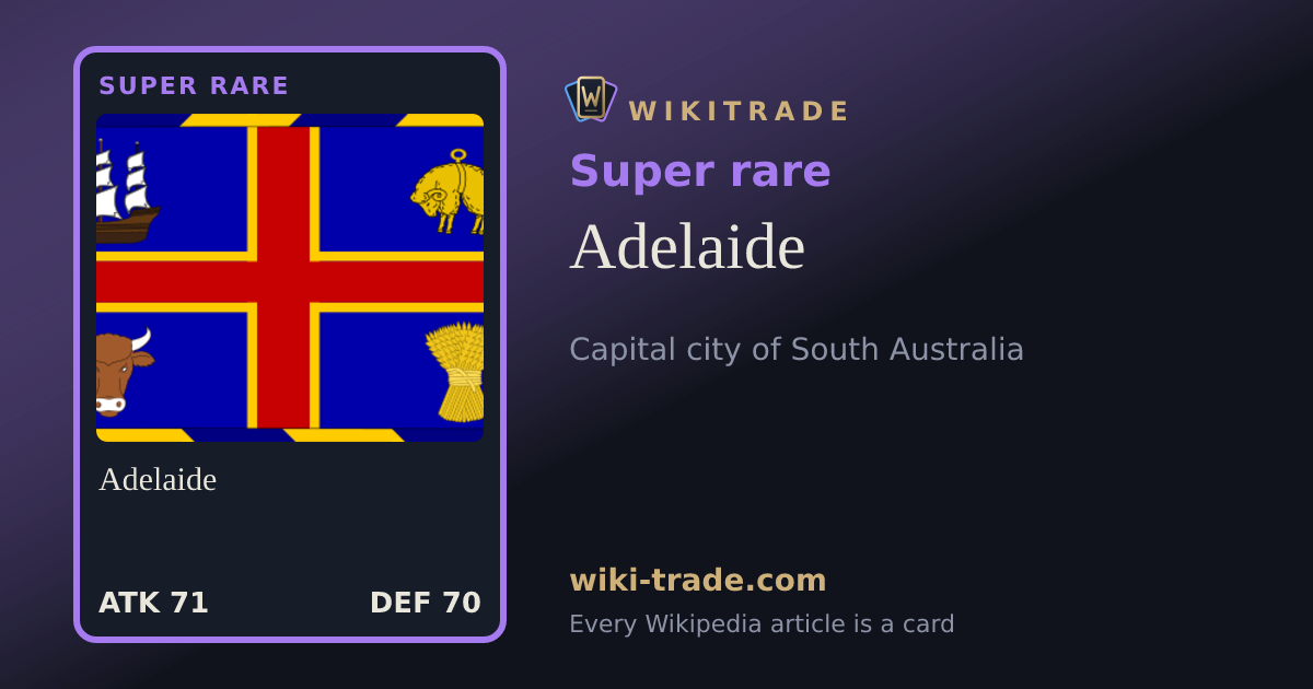 Adelaide — Super rare card